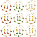 DAIHE New Hot Sale Fashion Jewelry Sets 18k Gold-Plated Zircon Bracelet Earrings Stainless Steel Jewelry Set