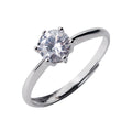 Sparkling Round Zircon Rings 925 Sterling Silver Fashion Exquisite Wedding Engagement Band Rings for Women Fine Jewelry
