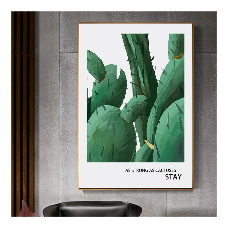 Green Plant Leaves Canvas Painting Wall Art Poster Nordic Print Home Decoration Oil Painting on Canvas Posters and Prints Art