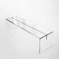 Factory Price  Modern Bar Outdoor Bed End Stool Leisure Chair Transparent Acrylic Bench