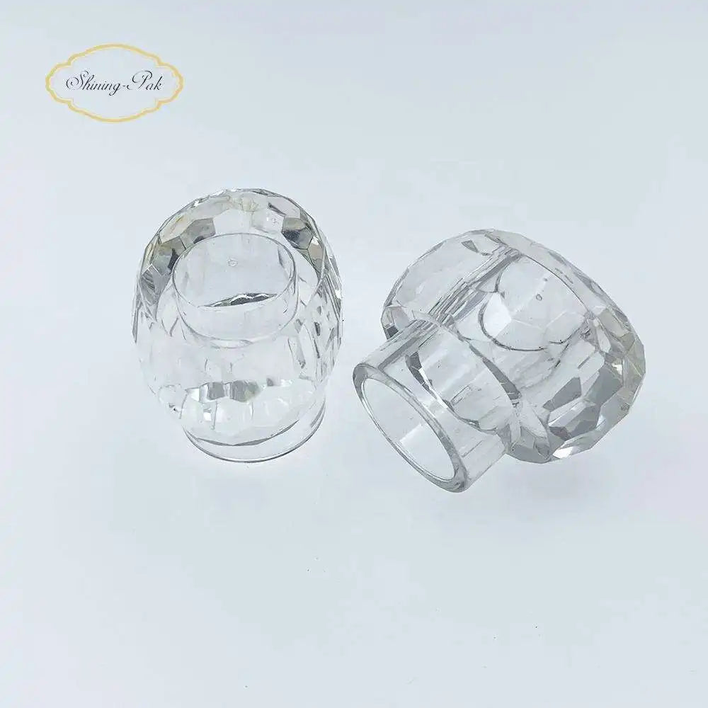 Wholesale 15mm Clear Surlyn Acrylic Luxury Perfume Cap Custom Plastic Cover for Perfume Glass Bottles