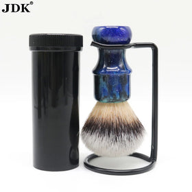 JDK 1PC Hot Resin Handle Shaving Brush Synthetic Hair Knot Foaming Brush
