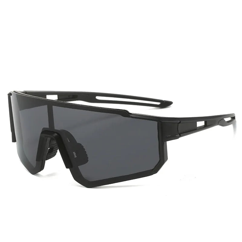 2024 9815 Sports Sunglasses Custom Logo Integrated Bicycle Eye Protection Windshields Outdoor Cycling PC Sunglasses