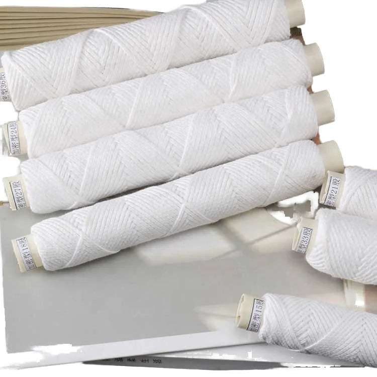 China Wholesale Eco Customized Size Smokeless Cotton Candle Wicks Roll for Soy Wax Pillar Candle Candles Fragrance Accessories