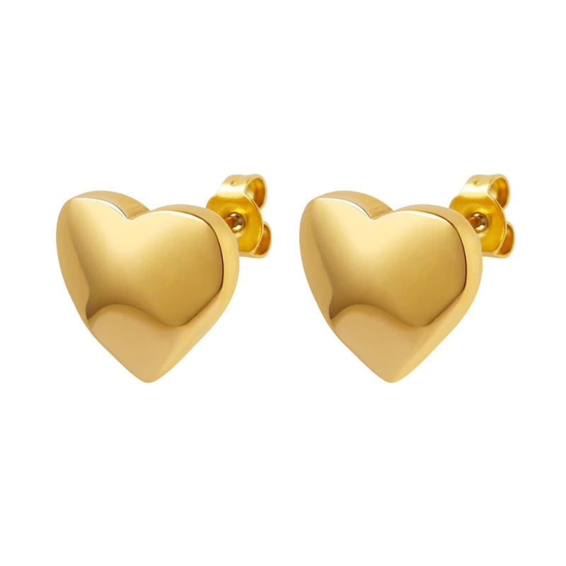 Factory Fairy Cute Polygonal Love Earrings Stainless Steel Earrings