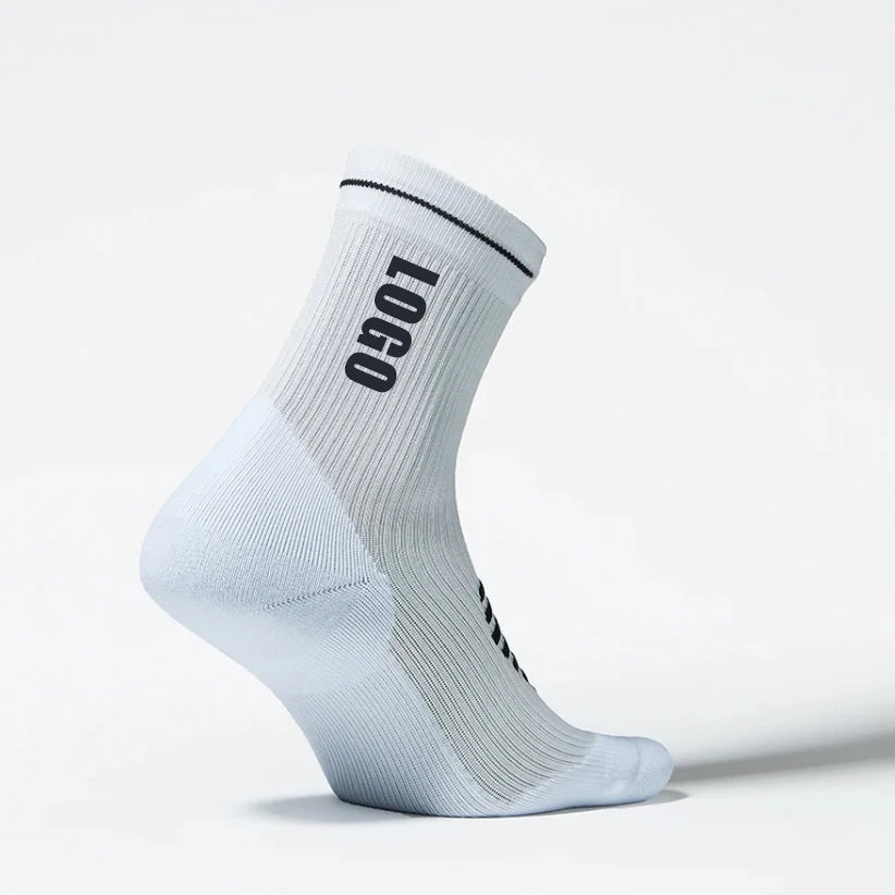 Factory Supply Professional Athletic Sock Unisex Knit Cotton Gym Socks Custom Logo Sport Sock