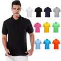 Hot Selling 195gsm Cotton Polyester Custom logo Men Polo Shirts Blank Plain Men Golf Short Sleeve Men t Shirt Polo Shirt