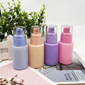 WHosale 30ml Purple Blue Colored Lotion Glass Press Bottle 1OZ Liquid Foundation Bottle for Hair Lotion Pump Bottle