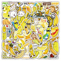60PCS Cute animals funny fruit cartoon yellow banana sticker