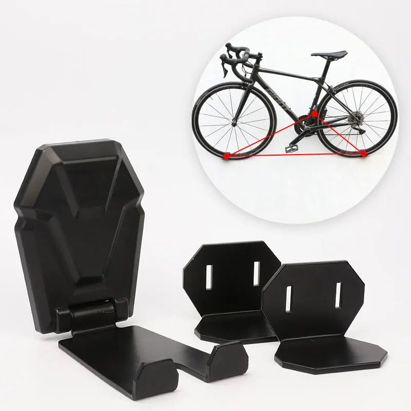 Hot Sale Aluminum Alloy Wall-mounted Bicycle Rack RTS Road Mountain Storage Buckle Convenient Wall Hook for Bicycle Parking