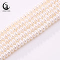 Wholesale 4-4.5mm Flat 6A Shape Cultured Freshwater Pearls Loose Pearls Beads