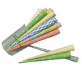 Birthday Parties Chritstamas Disposable Cotton Candy Kraft Paper fairy Cones (100 Pack) - DIY Multicolor Cotton Stick