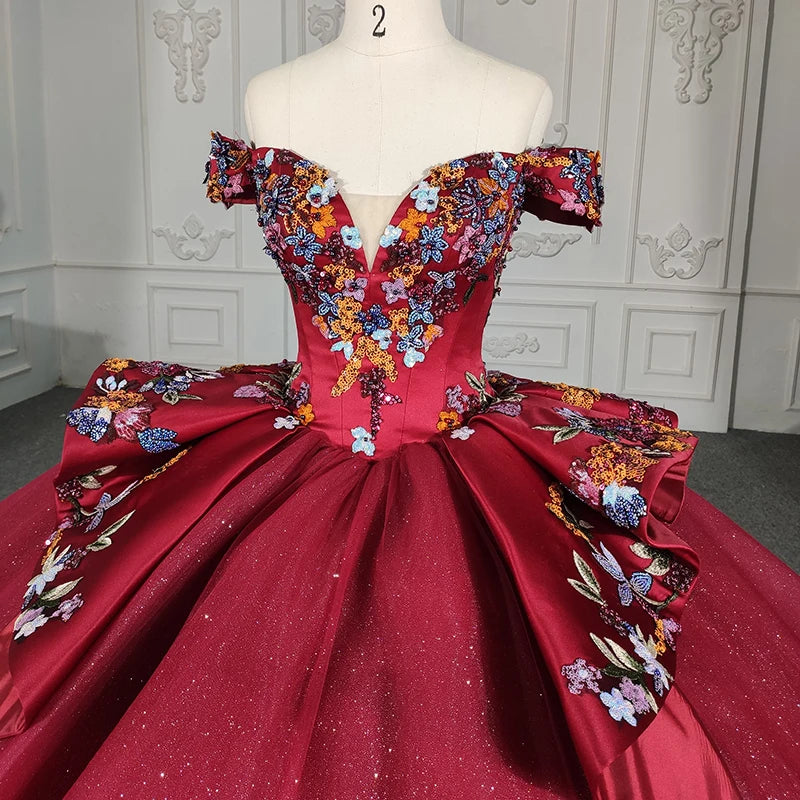 2024 Elegant Off Shoulder Beautiful Evening Prom Quinceanera Dresses Jancember 9945-R