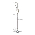 Lighting Security Safety Wire Rope With Swaged Steel Eye
