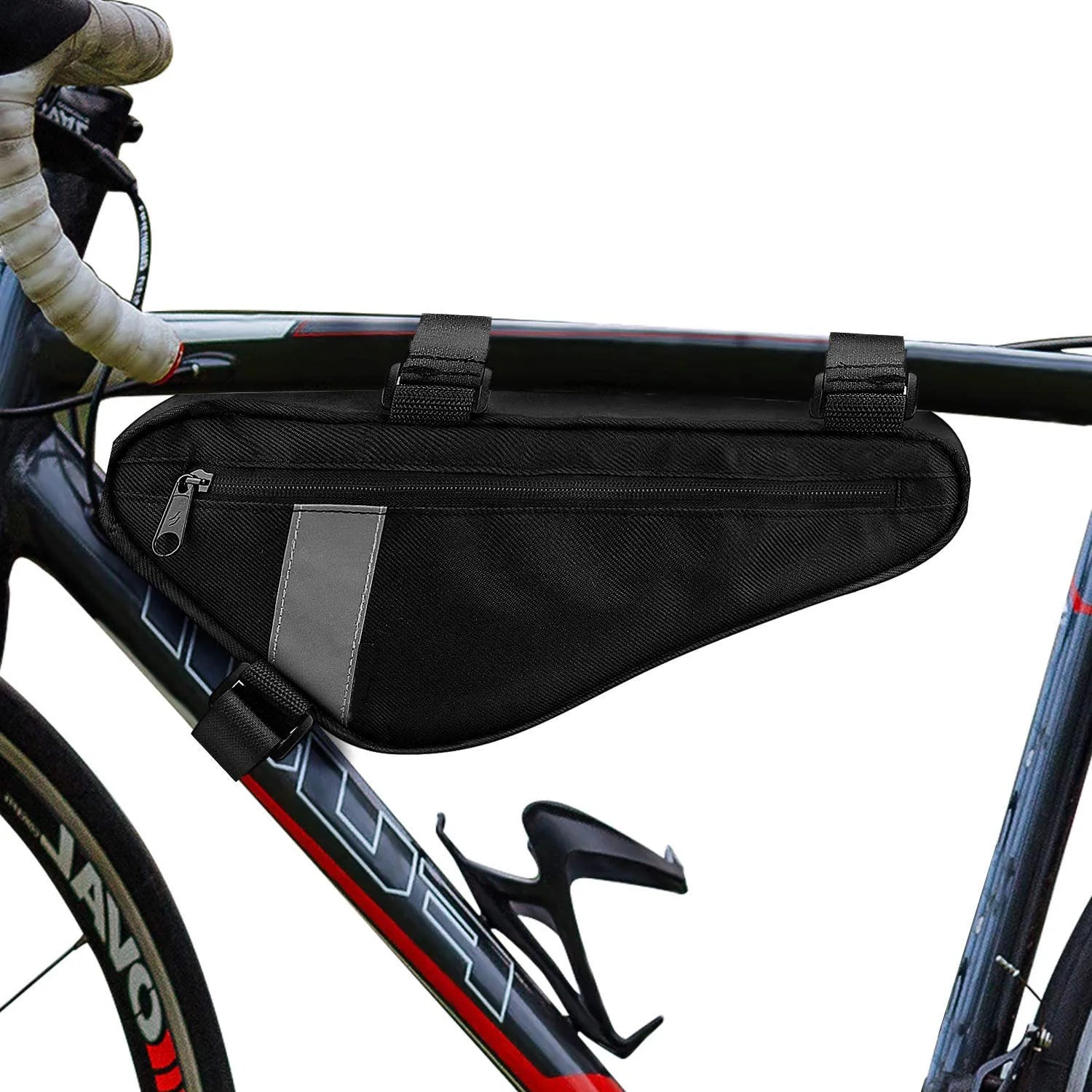 Water Resistant 1.5L Durable Polyester Multi-functional Bicycle Bag Triangle Frame Pack Pouch Bike Storage