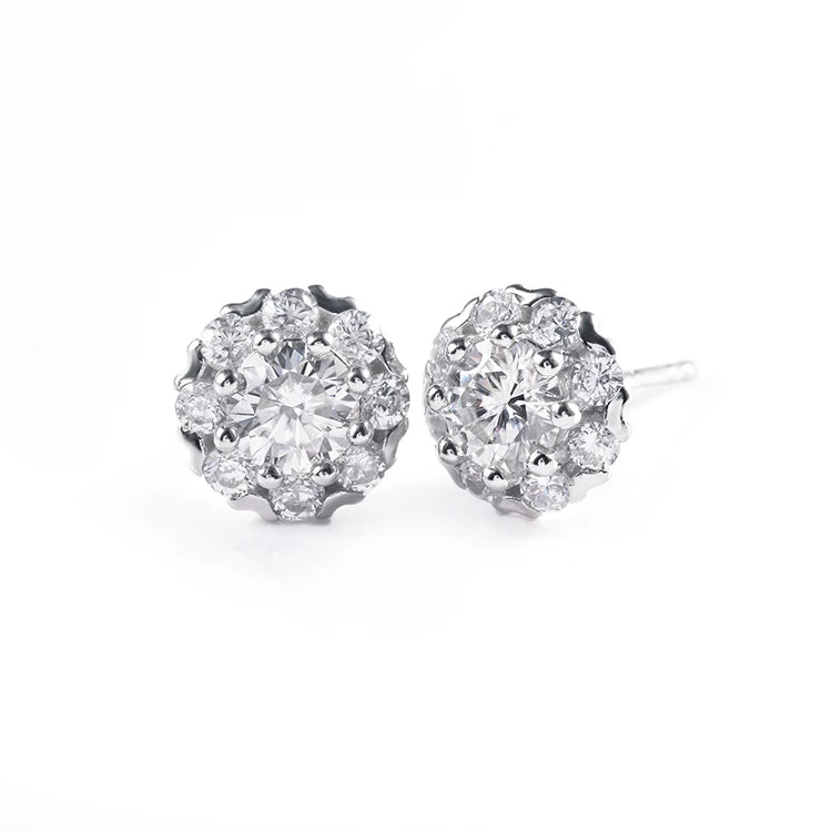 Elegant Women Wedding Earrings 925 Sterling Silver Earrings Cubic Zirconia Earrings for Women Engagement Gift