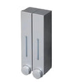 Wall Mounted Double Lotion Hand Soap Dispenser Refillable ABS Plastic Shampoo Bottle for Hotel Bathroom Use