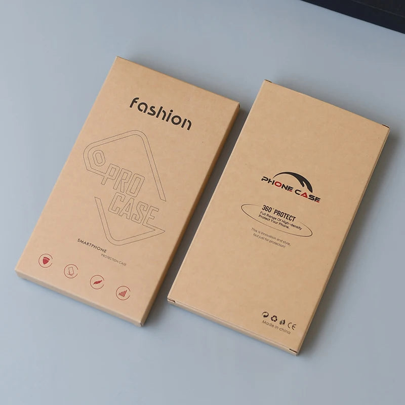 Custom Logo Eco-Friendly Paperboard Phone Case Folders Package Box for 13 14 15 Pro Max