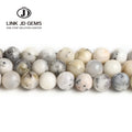 JD Wholesale Natural White Australian Opal Round Loose Beads for Jewelry Making DIY Fashion Bracelet Pick Size 6 8MM Strand 15"