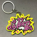 OEM/ODM Custom Logo 3D Rubber Keychain Soft PVC Advertising Key Rings Promotional Carabiners Personalised Logo Durable Digital