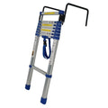 Portable Blue Modern Aluminum Telescopic Ladder with 5 Steps 150kg Load Capacity 1.9m Industrial Use