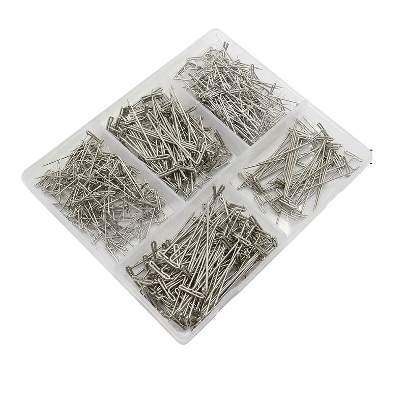 450PCS/Bag 27-51MM T Pins for Wigs Long Straight Pins for Blocking Knitting Modelling and Crafts
