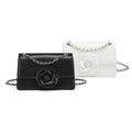 New Arrival Retro Solid Color Bag Flower Crossbody Bag Personalized Chain Square Bag for Ladies