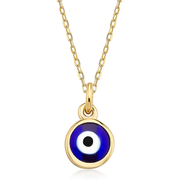 Fashion Trend Clavicle Chain Jewelry Adjustable Necklace Personality Blue Eyes Pendant Necklace for Women