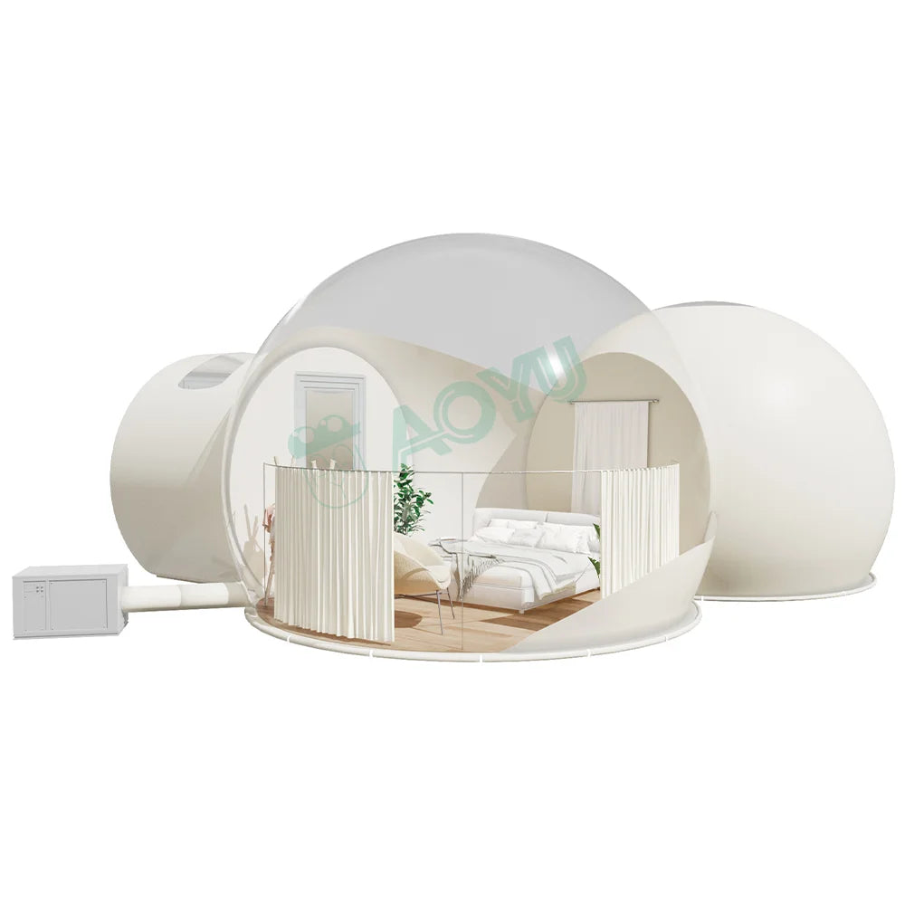 AOYU Resort Advertising Luxury Inflatable Bubble Camping Dome Tent House for Glamping Hotels Homestay