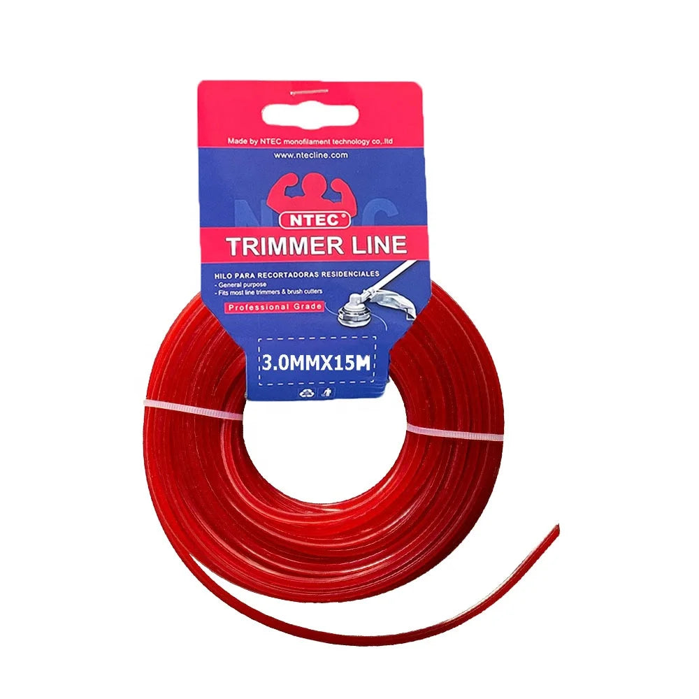 3.00mm Star Strimmer Wire Garden Grass Cutter Nylon Trimmer Line 0.120 in 15m String Cutting Line Weed Eater String