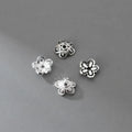 7mm Antique 925 Silver Bead Cap Silver End Cap Sterling Silver Flower Bead Caps