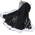 Satin Simulation Silk-like Mountain Camellia Women's Scarf Shawl 90*180CM Versatile Spring Polyester