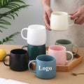 Wholesale Custom LOGO Large Capacity 16oz Coffee Ceramic Mug Office Drinking Cup for Gift