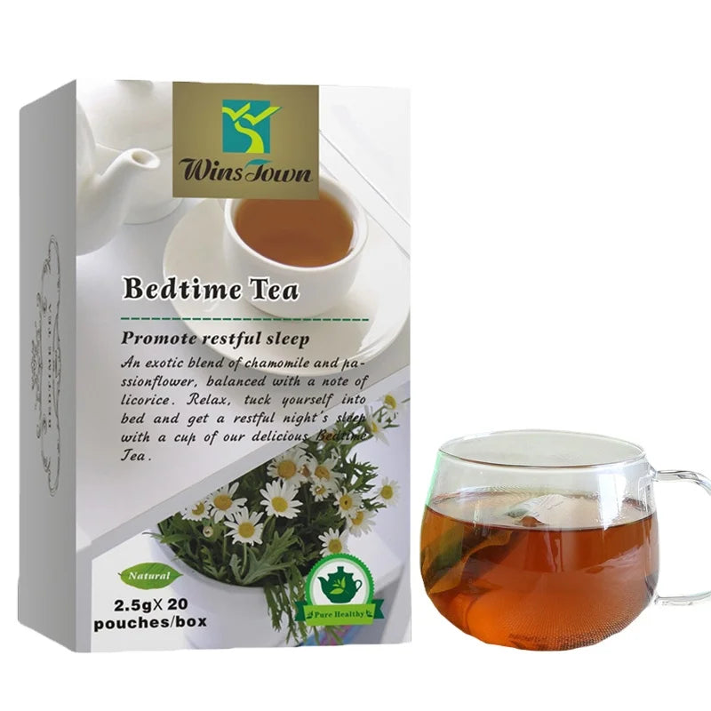Organic Natural Herbal Sleep Tea Bedtime Night Dream Health Tea Blended and Fermented Bagged and Boxed