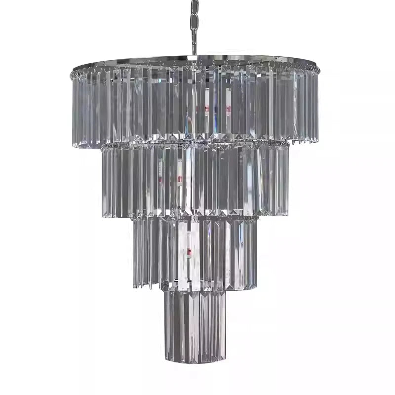 European Style New Acrylic Ice Strip Lamp Crystal Chandelier Wedding Banquet Hall Ceiling Decoration Pendant