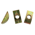 M6 M8 Bonded Plain Finish Steel Furniture Connector Half Moon Nuts & Washers Zinc Plated Spacers