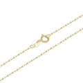 Fine 585 Real Gold Necklace Solid 14K Pure Gold Thin Chain Jewelry Wholesale Chains Necklace Cadena De Oro 14k