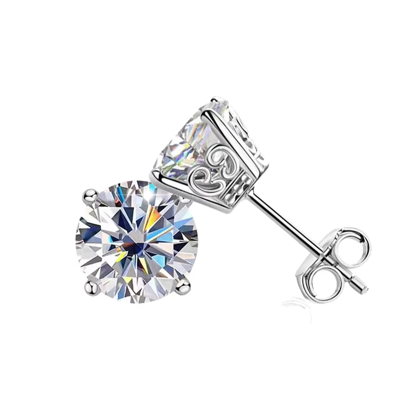 2ct Minimalism Moissanite Fashion Earrings With GRA Certificate Set Jewelry Necklace Earrings Set Moissanite Earrings