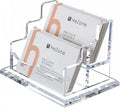 Custom Business Card Holder Metallic 'Thank You' Print for Small PVC Cards for Cardboard Kraft Offset Paper Types