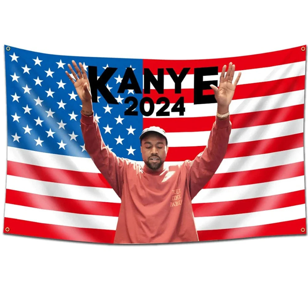 Furlista Kanye 2026 Tapestry 3x5ft West Music Flag Vibrant Color HD Digital Printing