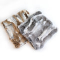 Soft Plush Rabbit Fur Pillowcase Double Sided Plush Decorative Bed Couch Pelt for Auto Upholstery