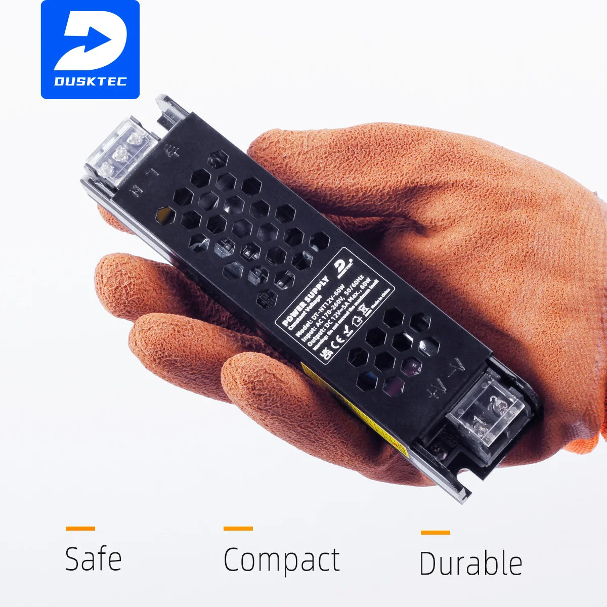 DUSKTEC 12v 24v Constant Voltage 60w100W 200W 300W 400W 10a Adjustable DC Constant Voltage Led Switch Power Supply