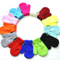 Cheap Candy Color Acrylic Yarn Winter Kindergarten Kids Gloves Mittens