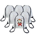 Fabric Drawstring Backpack Storage Bags for School Camping Sport Use-Sublimation Non Woven