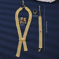 MEIZI 18k Gold Plated Copper Material Jewelry Durable and Stretch Resistant Luxury Dubai Style Bridal Wedding Jewelry Set