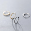 2022 NEW 925 Sterling Silver Beautiful Simple One Row Shiny Diamond Cz Ear Cuff Earrings MegaBDM