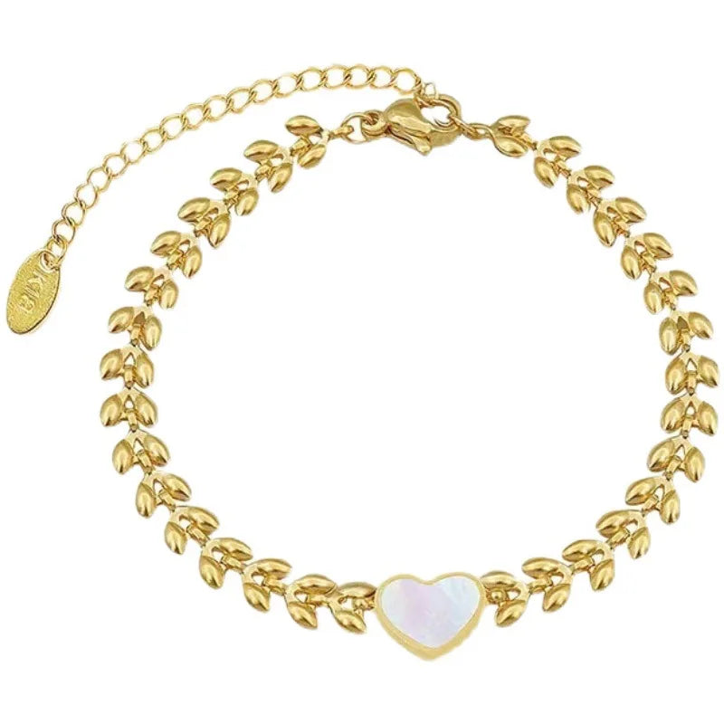 Stainless Steel Bracelet for Women INS Style Multicolor Zircon Inlaid Fashion Jewelry Mixed Style Accessories for Woman Daily