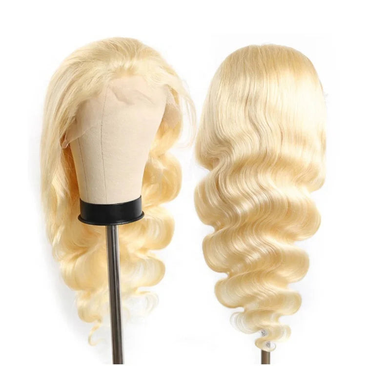 RTS Transparent Lace 13x4 Body Wave Wigs Brazilian Human Hair 613 Hondy Blonde Body Wave Lace Front Frontal Wig