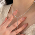 New Trendy 925 Sterling Silver Women Adjustable Link Chain Necklaces Jewelry