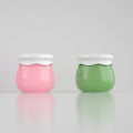 Hangzhou Beauty PP Body Lotion Cream Lipscrub 10g Clear Pink Green Jar with White Cap Silk-screen Printed Custom Logo